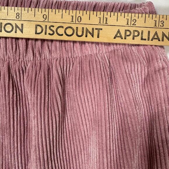 Skatie Corduroy Pants Women S Pink Wide Leg Baggy Venice Pull On Stretch NWT - Picture 10 of 13